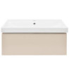 Koupelnová skříňka s umyvadlem SAT Feel 100x30x46 cm pískově béžová mat SATFEEL100BEU1