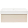Koupelnová skříňka s umyvadlem SAT Feel 100x30x46 cm pískově béžová mat SATFEEL100BEU2
