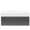 Koupelnová skříňka s umyvadlem SAT Feel 100x30x46 cm antracit mat SATFEEL100ANTU2