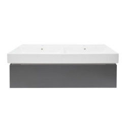 Koupelnová skříňka s umyvadlem SAT Feel 120x30x46 cm antracit mat SATFEEL120ANTU2