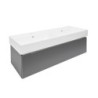 Koupelnová skříňka s umyvadlem SAT Feel 120x30x46 cm antracit mat SATFEEL120ANTU2