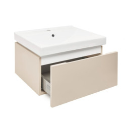Koupelnová skříňka s umyvadlem SAT Feel 60x30x46 cm pískově béžová mat SATFEEL60BEU1