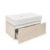 Koupelnová skříňka s umyvadlem SAT Feel 80x30x46 cm pískově béžová mat SATFEEL80BEU2