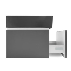 Koupelnová skříňka s umyvadlem SAT Feel 60x30x46 cm antracit mat SATFEEL60ANTU3