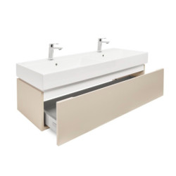 Koupelnová skříňka s umyvadlem SAT Feel 120x30x46 cm pískově béžová mat SATFEEL120BEU2B