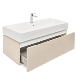 Koupelnová skříňka s umyvadlem SAT Feel 100x30x46 cm pískově béžová mat SATFEEL100BEU2B