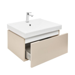 Koupelnová skříňka s umyvadlem SAT Feel 60x30x46 cm pískově béžová mat SATFEEL60BEU1B