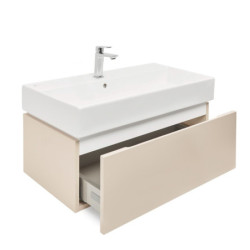 Koupelnová skříňka s umyvadlem SAT Feel 80x30x46 cm pískově béžová mat SATFEEL80BEU2B