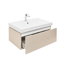 Koupelnová skříňka s umyvadlem SAT Feel 80x30x46 cm pískově béžová mat SATFEEL80BEU1B