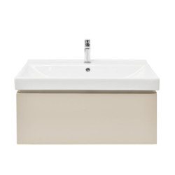 Koupelnová skříňka s umyvadlem SAT Feel 80x30x46 cm pískově béžová mat SATFEEL80BEU1B