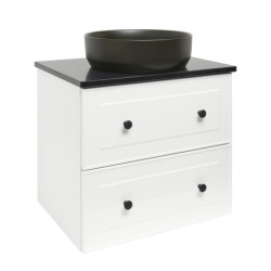 Koupelnová skříňka s krycí deskou Naturel Forli 60x45x46 cm bílá lesk FORLI60BIZ