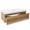 Koupelnová skříňka s umyvadlem SAT B-WAY 99x30x45 cm dub mat BWAY100OAKU1