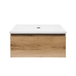 Koupelnová skříňka s umyvadlem SAT B-WAY 59x30x45 cm dub mat BWAY60OAKU1