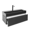 Koupelnová skříňka s umyvadlem SAT Feel 100x30x46 cm antracit SATFEEL100ANTU3B