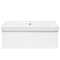 Koupelnová skříňka s umyvadlem SAT B-WAY 99x30x45 cm bílá lesk BWAY100WU1