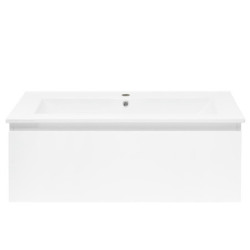 Koupelnová skříňka s umyvadlem SAT B-WAY 99x30x45 cm bílá lesk BWAY100WU4