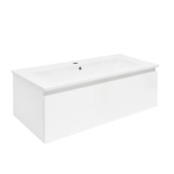 Koupelnová skříňka s umyvadlem SAT B-WAY 99x30x45 cm bílá lesk BWAY100WU4
