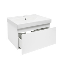 Koupelnová skříňka s umyvadlem SAT B-WAY 59x30x45 cm bílá lesk BWAY60WU1