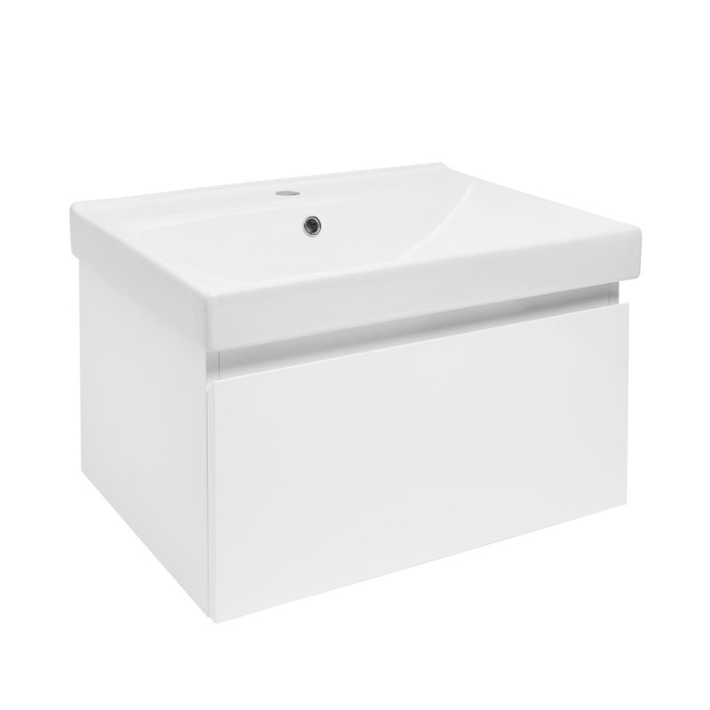 Koupelnová skříňka s umyvadlem SAT B-WAY 59x30x45 cm bílá lesk BWAY60WU1