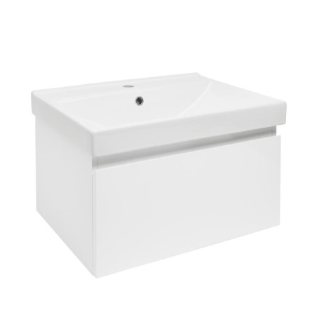 Koupelnová skříňka s umyvadlem SAT B-WAY 59x30x45 cm bílá lesk BWAY60WU1
