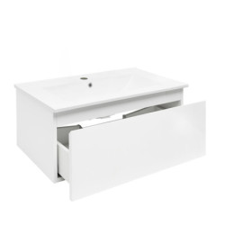 Koupelnová skříňka s umyvadlem SAT B-WAY 79x30x45 cm bílá lesk BWAY80WU4