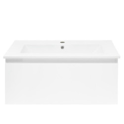 Koupelnová skříňka s umyvadlem SAT B-WAY 79x30x45 cm bílá lesk BWAY80WU4