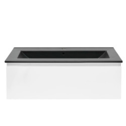 Koupelnová skříňka s umyvadlem SAT B-WAY 99x30x45 cm bílá lesk BWAY100WU4B