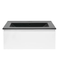 Koupelnová skříňka s umyvadlem SAT B-WAY 79x30x45 cm bílá lesk BWAY80WU4B