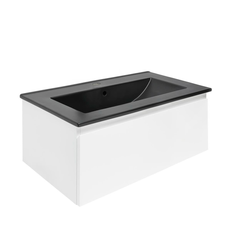 Koupelnová skříňka s umyvadlem SAT B-WAY 79x30x45 cm bílá lesk BWAY80WU4B