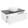 Koupelnová skříňka s krycí deskou SAT B-WAY 99x30x45 cm bílá lesk BWAY100WZ