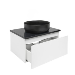 Koupelnová skříňka s krycí deskou SAT B-WAY 59x30x45 cm bílá lesk BWAY60WTK