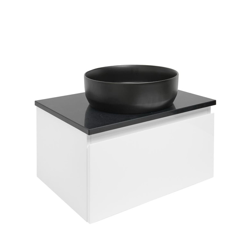 Koupelnová skříňka s krycí deskou SAT B-WAY 59x30x45 cm bílá lesk BWAY60WTK