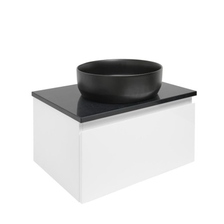 Koupelnová skříňka s krycí deskou SAT B-WAY 59x30x45 cm bílá lesk BWAY60WTK