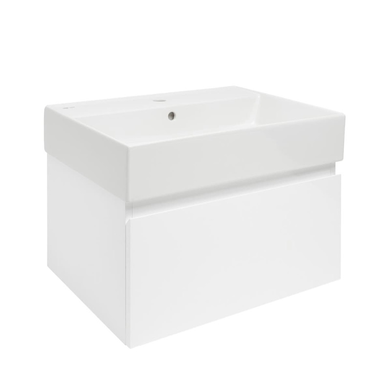 Koupelnová skříňka s umyvadlem SAT B-WAY 59x30x45 cm bílá lesk BWAY60WU2