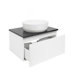 Koupelnová skříňka s krycí deskou SAT B-WAY 59x30x45 cm bílá lesk BWAY60WZ