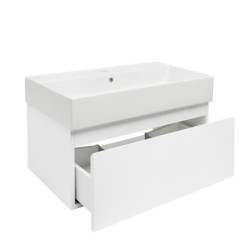 Koupelnová skříňka s umyvadlem SAT B-WAY 79x30x45 cm bílá lesk BWAY80WU2