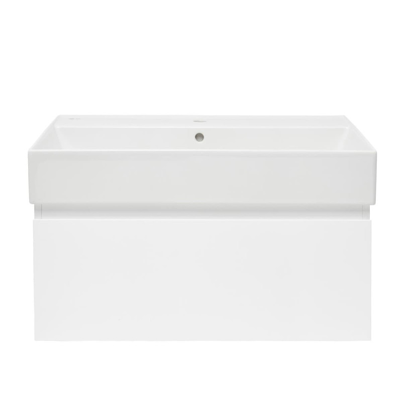 Koupelnová skříňka s umyvadlem SAT B-WAY 79x30x45 cm bílá lesk BWAY80WU2