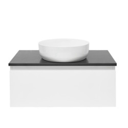 Koupelnová skříňka s krycí deskou SAT B-WAY 79x30x45 cm bílá lesk BWAY80WZ