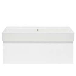 Koupelnová skříňka s umyvadlem SAT B-WAY 99x30x45 cm bílá lesk BWAY100WU2