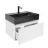 Koupelnová skříňka s umyvadlem SAT B-WAY 59x30x45 cm bílá lesk BWAY60WU2BB