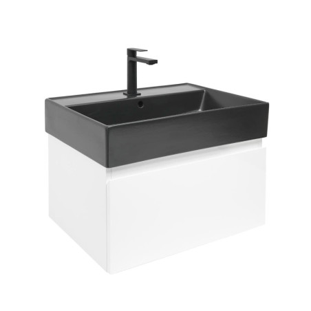 Koupelnová skříňka s umyvadlem SAT B-WAY 59x30x45 cm bílá lesk BWAY60WU2BB