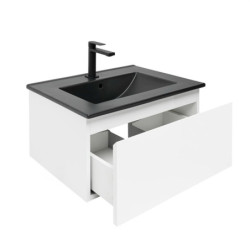 Koupelnová skříňka s umyvadlem SAT B-WAY 59x30x45 cm bílá lesk BWAY60WU4BB