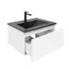 Koupelnová skříňka s umyvadlem SAT B-WAY 59x30x45 cm bílá lesk BWAY60WU4BB