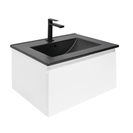 Koupelnová skříňka s umyvadlem SAT B-WAY 59x30x45 cm bílá lesk BWAY60WU4BB