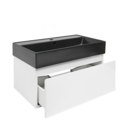 Koupelnová skříňka s umyvadlem SAT B-WAY 79x30x45 cm bílá lesk BWAY80WU2B