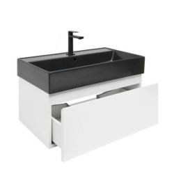 Koupelnová skříňka s umyvadlem SAT B-WAY 79x30x45 cm bílá lesk BWAY80WU2BB