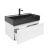 Koupelnová skříňka s umyvadlem SAT B-WAY 79x30x45 cm bílá lesk BWAY80WU2BB
