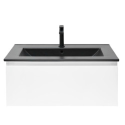 Koupelnová skříňka s umyvadlem SAT B-WAY 79x30x45 cm bílá lesk BWAY80WU4BB