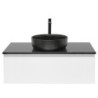 Koupelnová skříňka s krycí deskou SAT B-WAY 99x30x45 cm bílá lesk BWAY100WZUB
