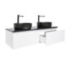 Koupelnová skříňka s krycí deskou SAT B-WAY 119x30x45 cm bílá lesk BWAY120WTKUB